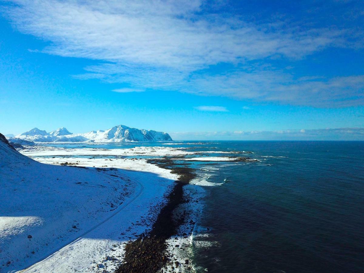 Midnight Sun View Lofoten Leknes Buitenkant foto