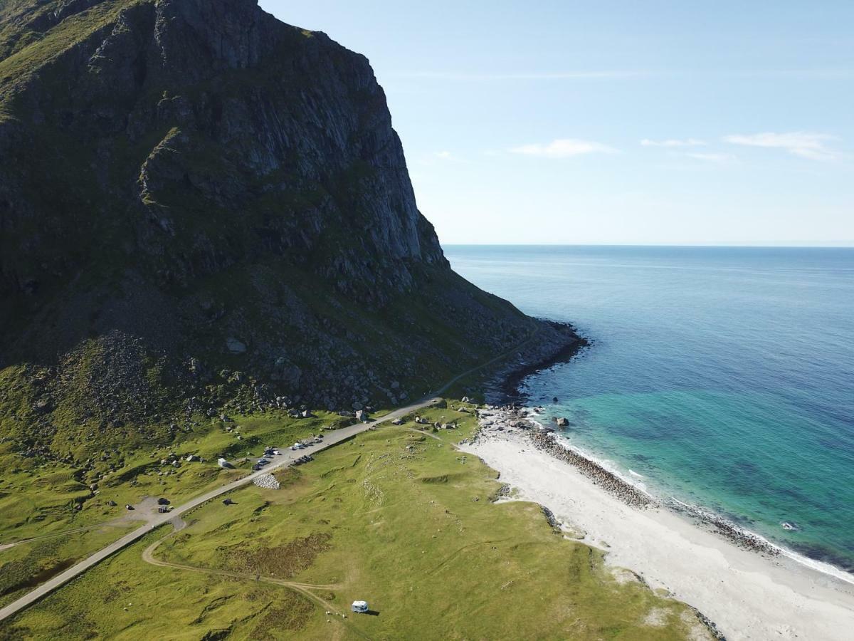 Midnight Sun View Lofoten Leknes Buitenkant foto