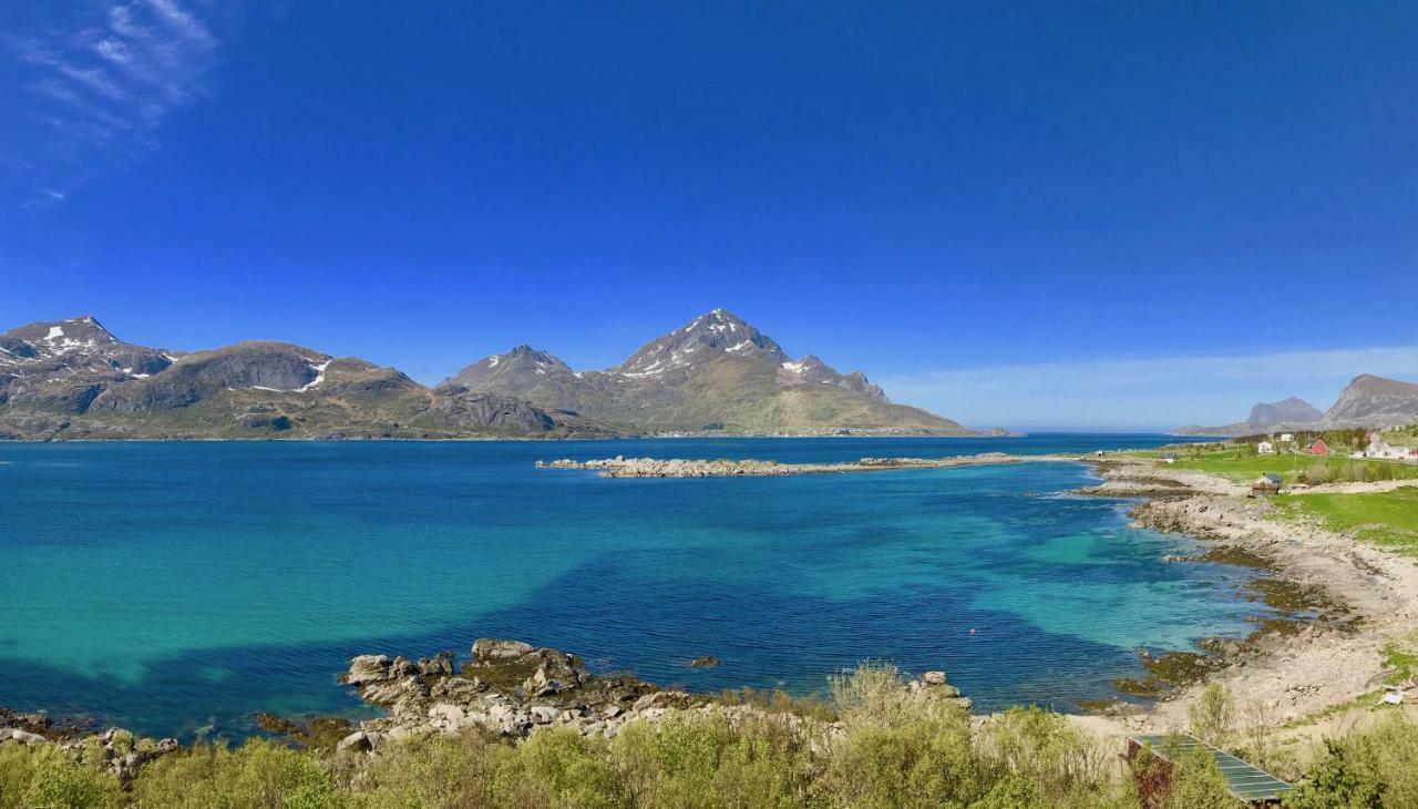 Midnight Sun View Lofoten Leknes Buitenkant foto
